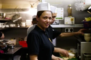 Guirong Wei in the kitchen at Xi’an Impression Emma Hughes/Eater London